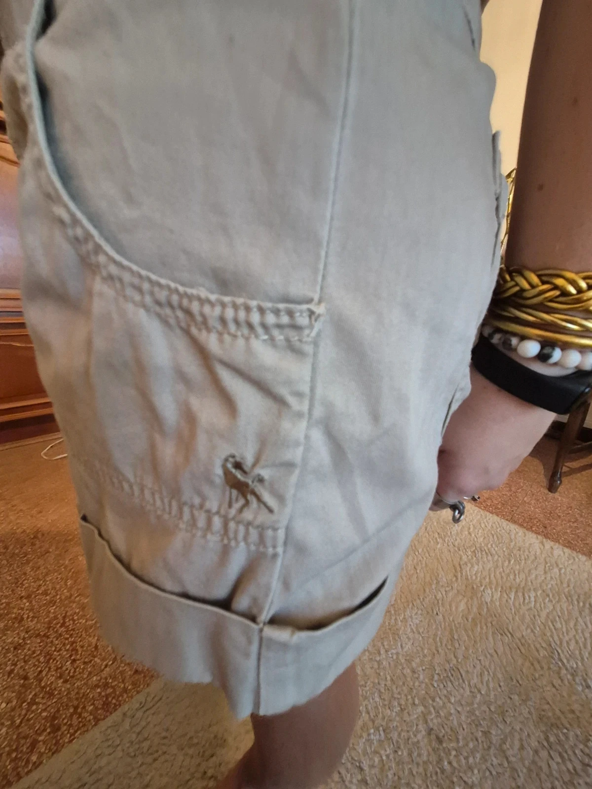 Combishort beige caqui claro liso – photo 8